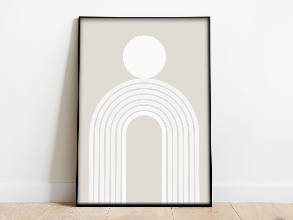 neutral abstract art