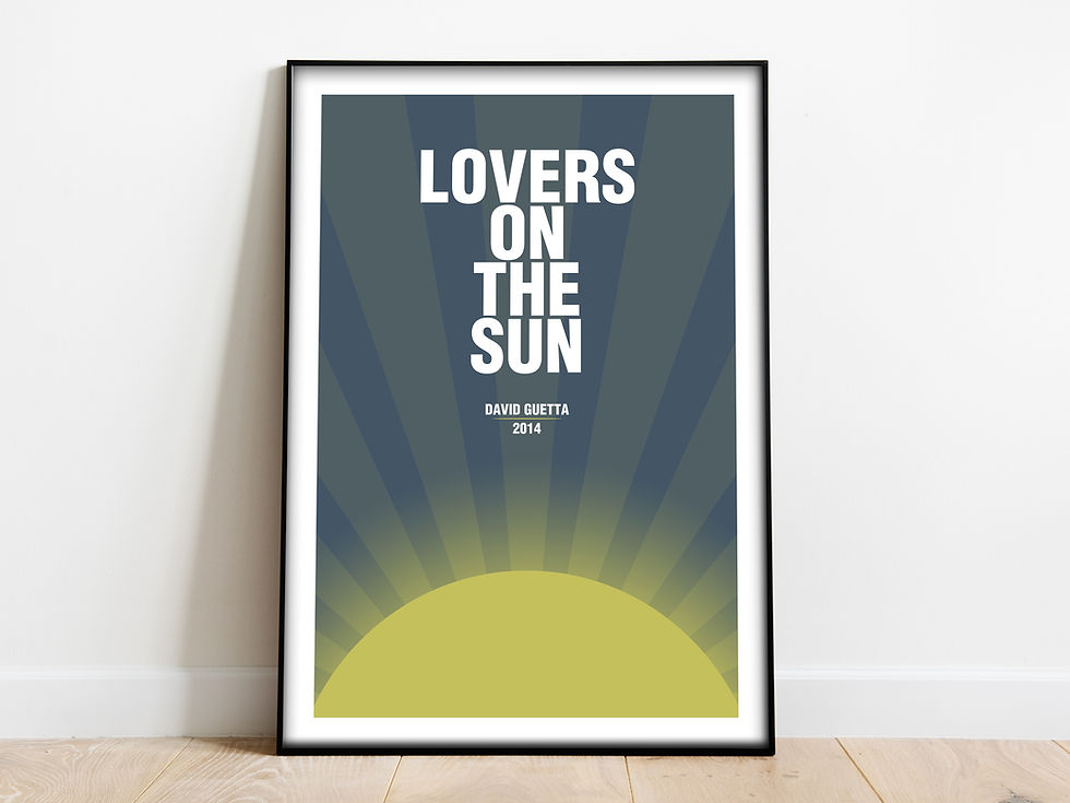 David Guetta Lovers On The Sun print