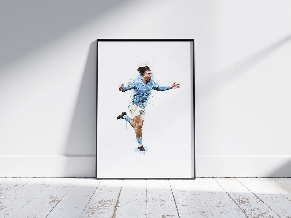 Jack Grealish Man City poster