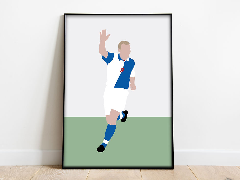 Alan Shearer Blackburn art