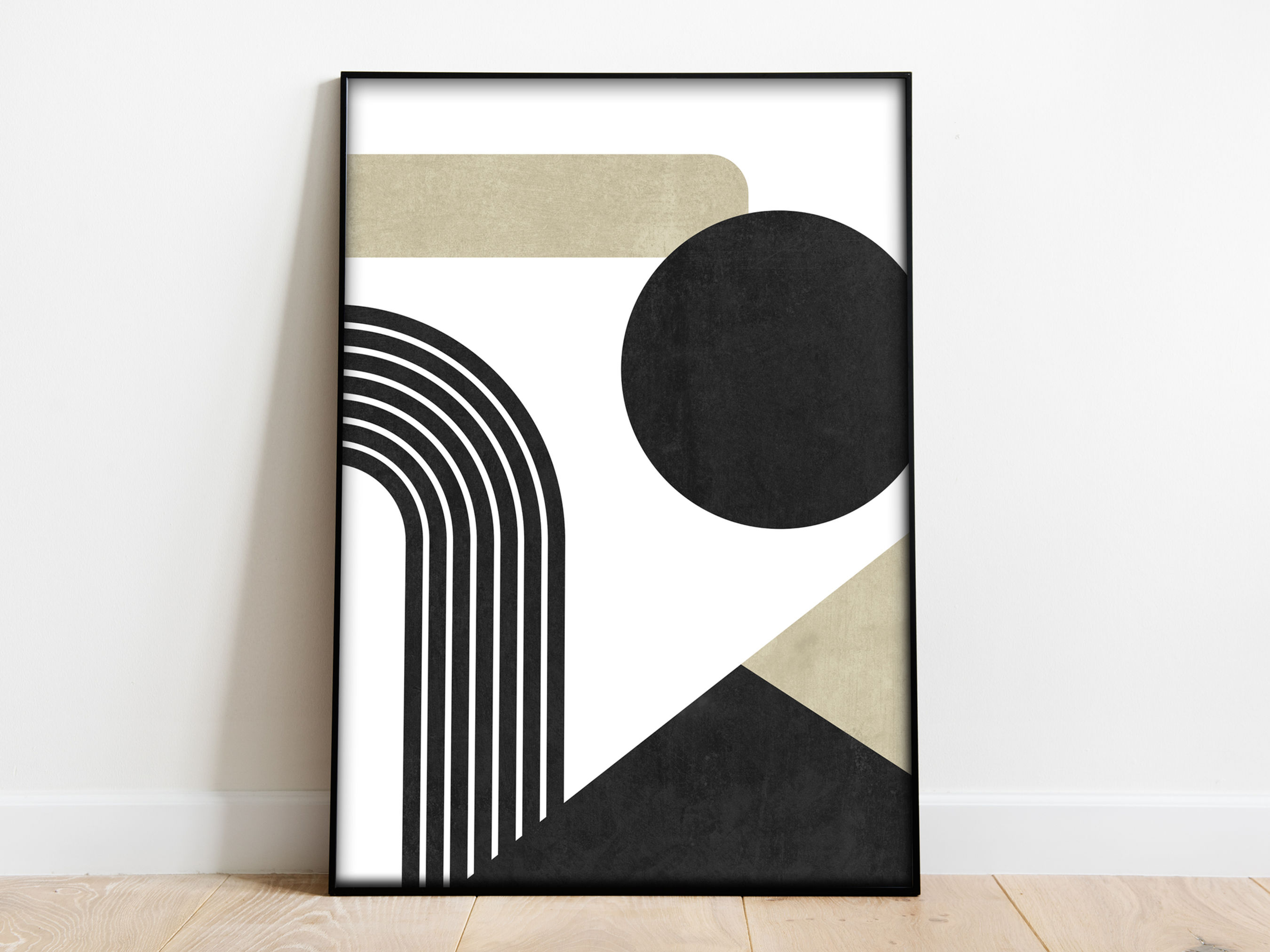 black and gold artwork