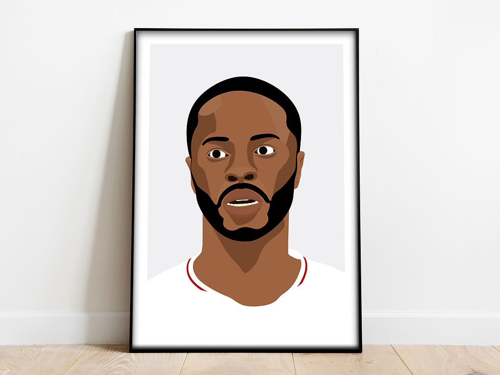 Raheem Sterling England print