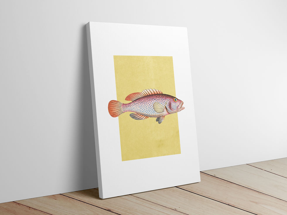 canvas for fish restaurant