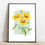 Thumbnail: Yellow flowers art for hallway