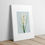 Thumbnail: white iris canvas art for the kitchen