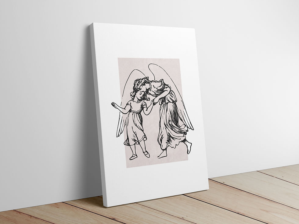 guardian angel canvas wall art