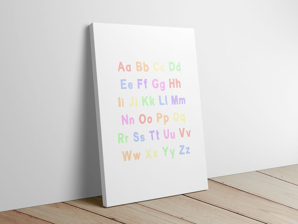alphabet canvas for kid