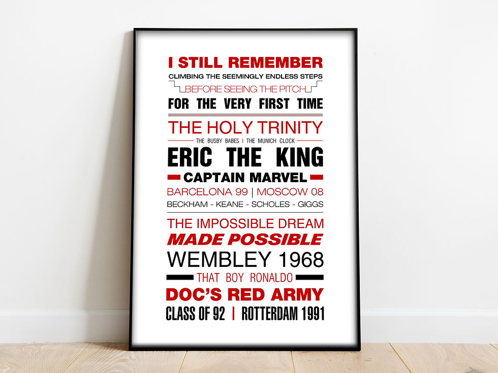 Man United memories art