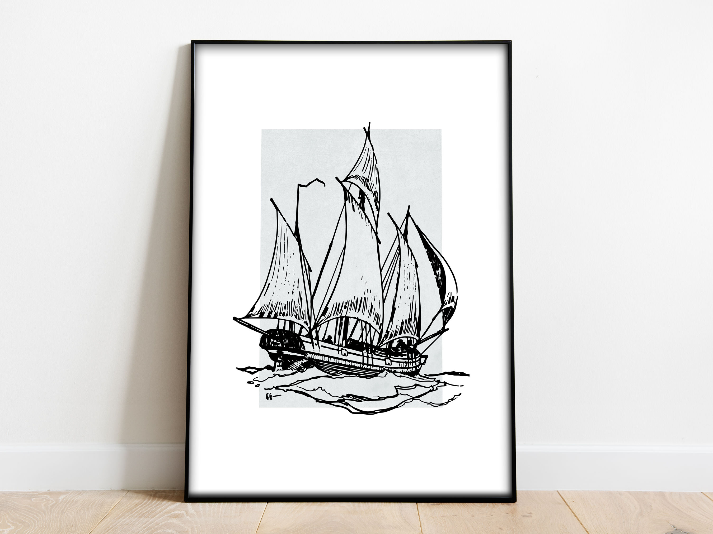 vintage ship art