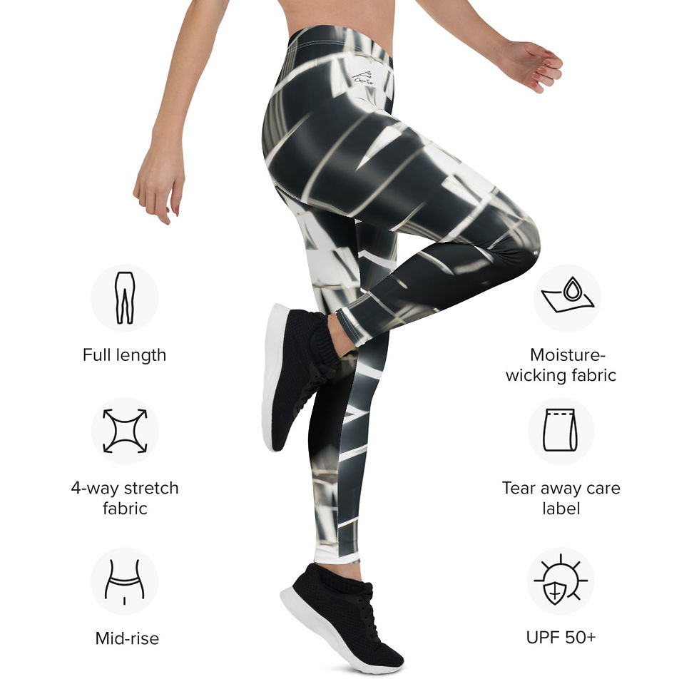 תמונה ממוזערת: Amaterasu Art Leggings: Japanese Sun Goddess Yoga Pants