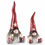 Thumbnail: Set of 2 ceramic Santa Claus to stand with LED lights