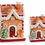 Thumbnail: Set of 2 gingerbread house ceramic food jars