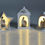 Thumbnail: Nativity scene in white resin with golden details and LED