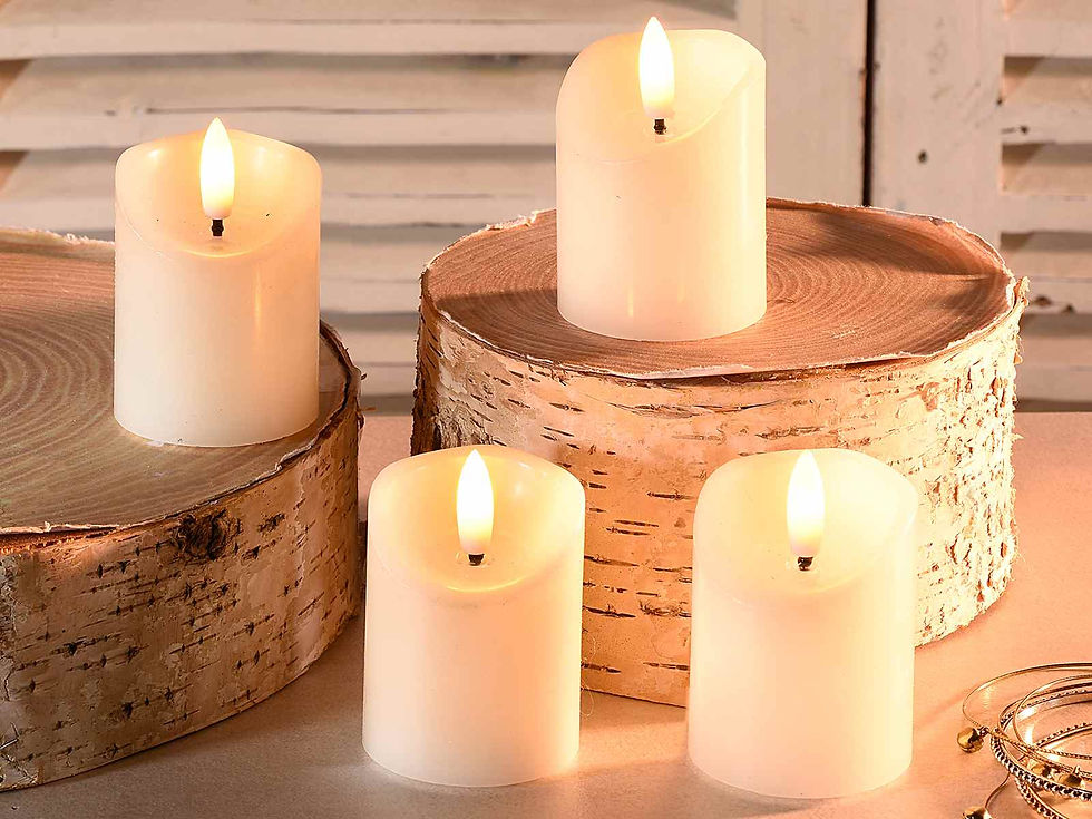 Thumbnail: Mini electronic wax candle with moving LED flame