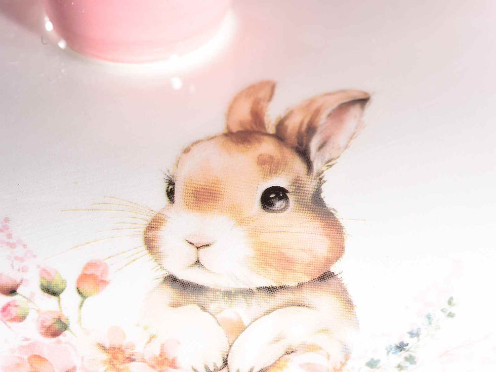 Thumbnail: Ceramic butter dish "Bunny" w/lid and box. gift