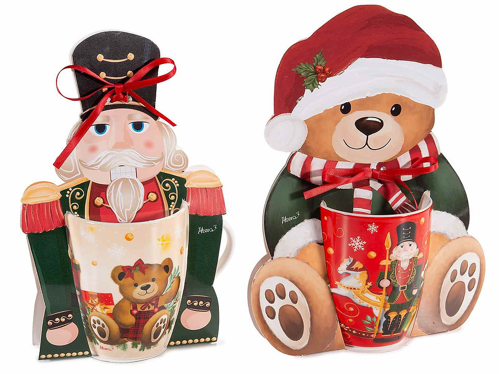 Thumbnail: Porcelain mug "Vintage Toys" in gift box