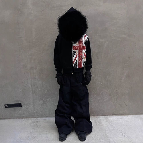 Fur Union Flag Hoodie | Selonid｜セロニッド