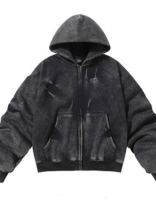 Heavy Washed Zip Hoodie | Selonid｜セロニッド