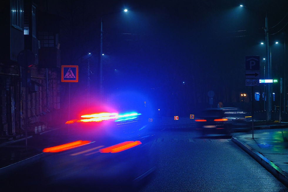 Generic police emergency lights