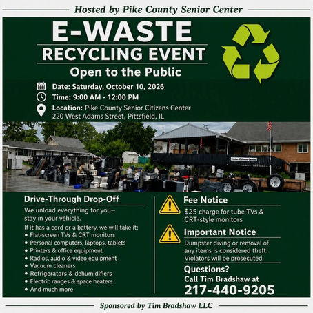 ELECTRONICS RECYCLING EVENT SET FOR SATURDAY IN PITTSFIELD