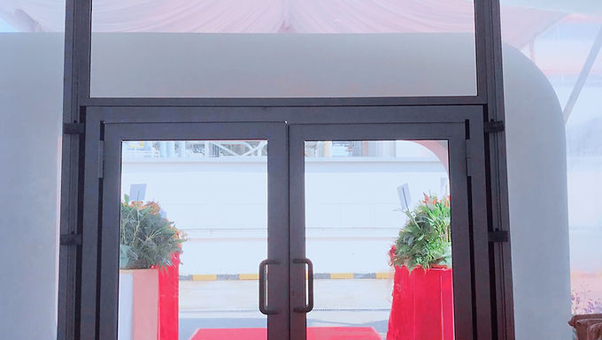 Anc - 6ft Aluminium Double Glass Door