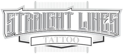 straight lines tattoo logo