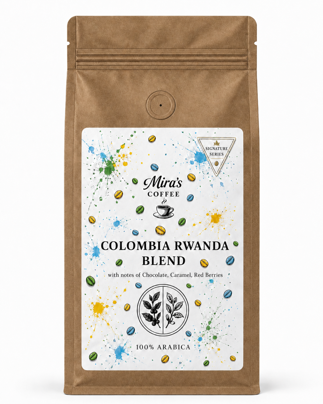 Mira's Coffee Kolombiya Ruanda Blend Kahve Ambalajı