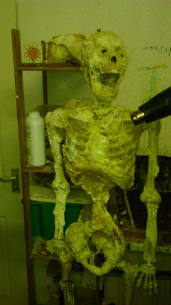 Building layers using drying method