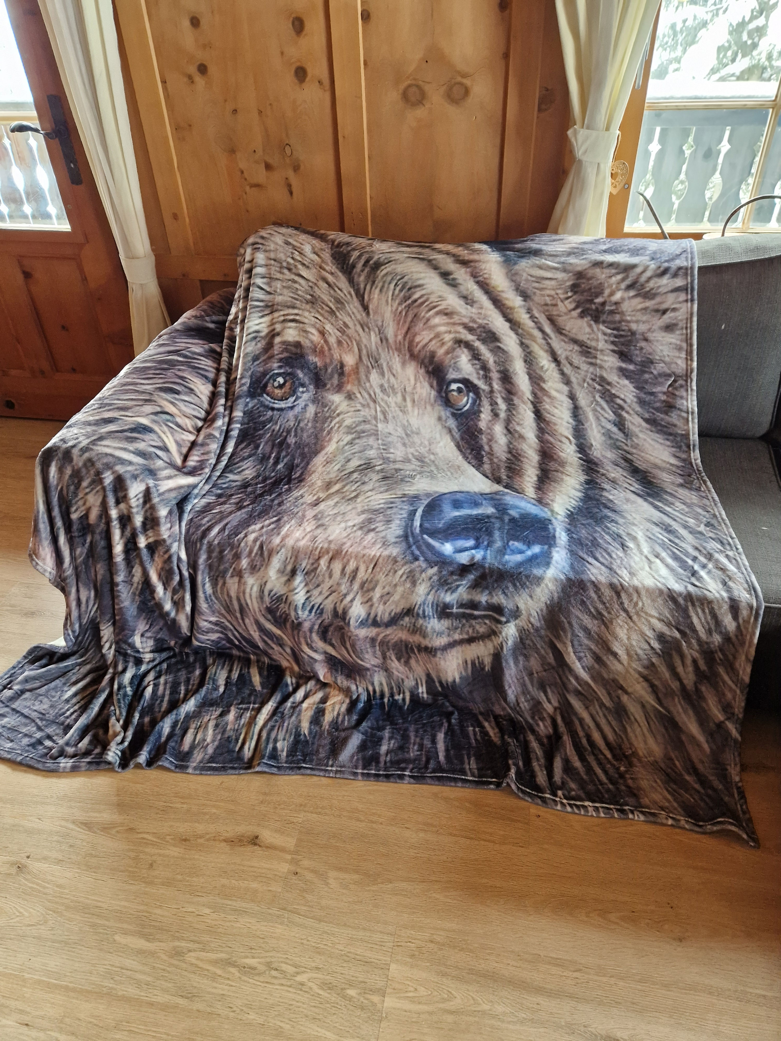 Kuscheldecke "Braunbär"