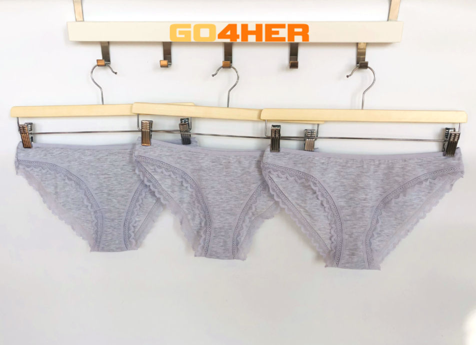 3'lü Midi Dantelli Pamuk Külot