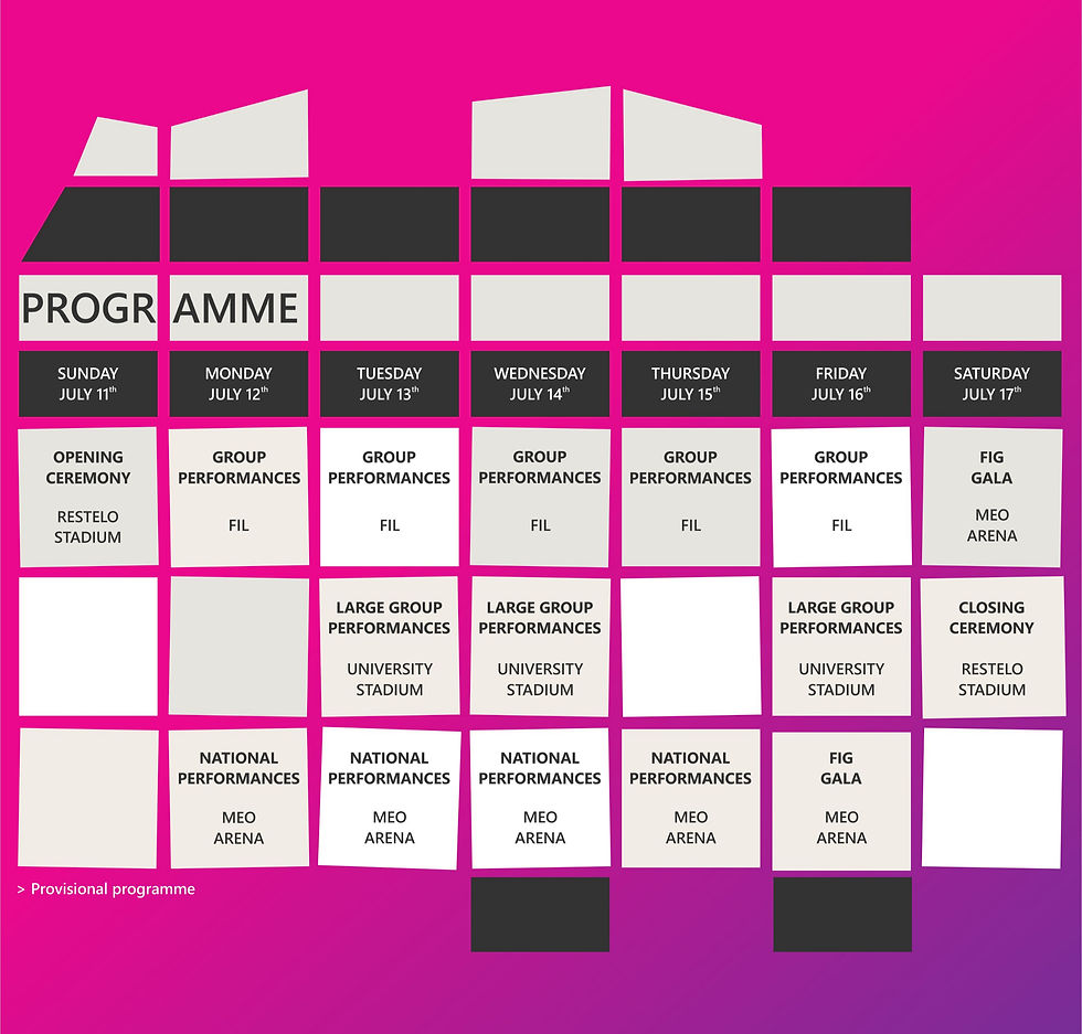 WG 2027 provisional programme
