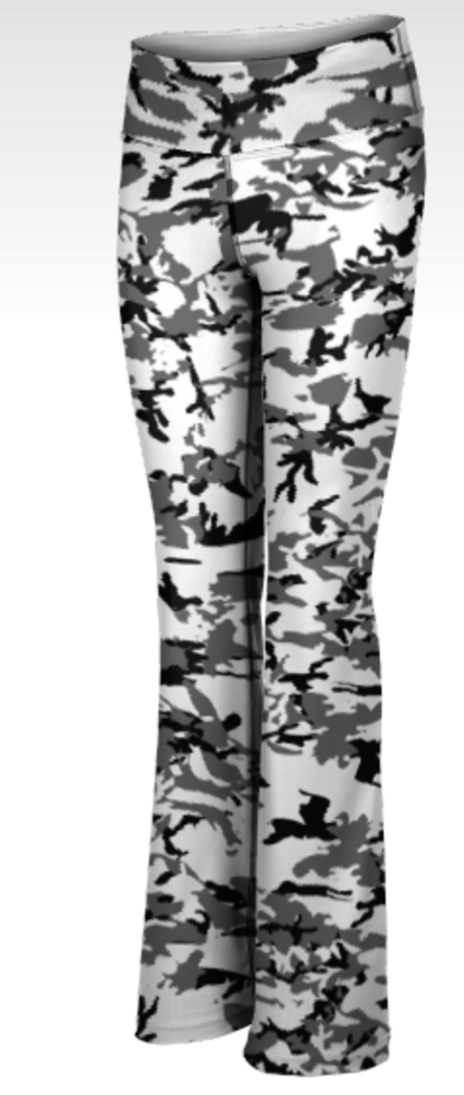 Thumbnail: Sublimated Boot cut yoga pants