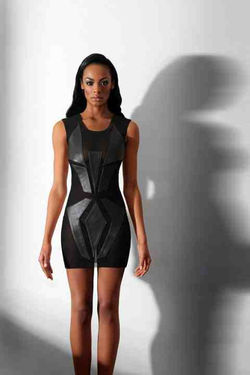 blackleatherpaneldress