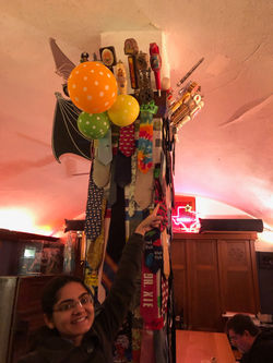 Sruthi's post-defense party