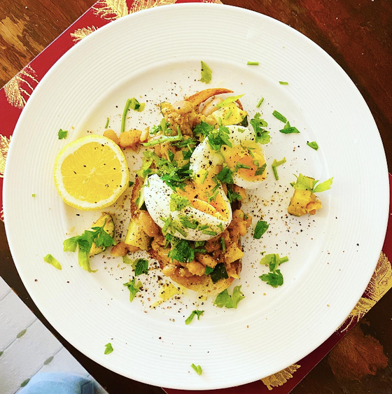 Spring Beans on Toast 