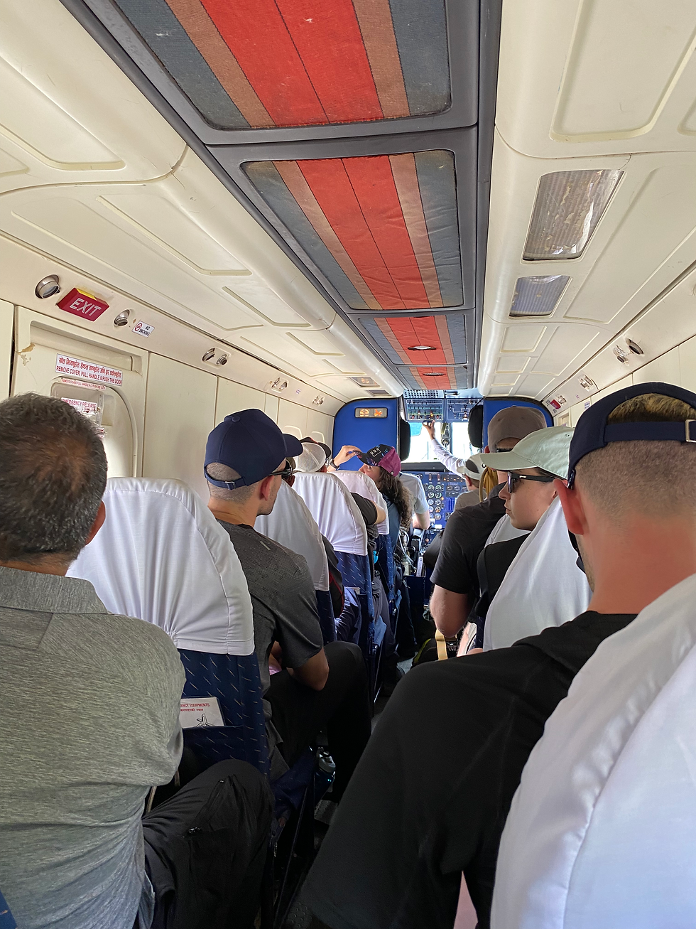 Inside the plane to Lukla