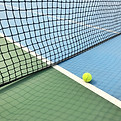 Ball on Tennis Court