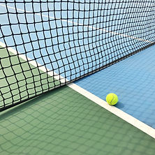 Ball on Tennis Court