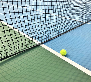 Ball on Tennis Court