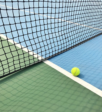 Ball on Tennis Court
