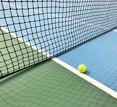 Ball on Tennis Court
