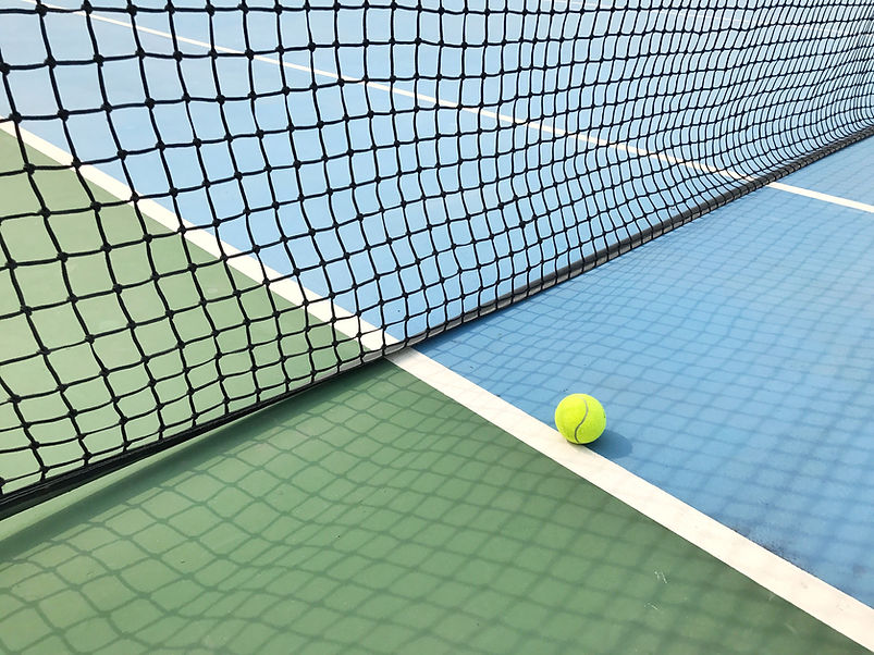 Ball on Tennis Court