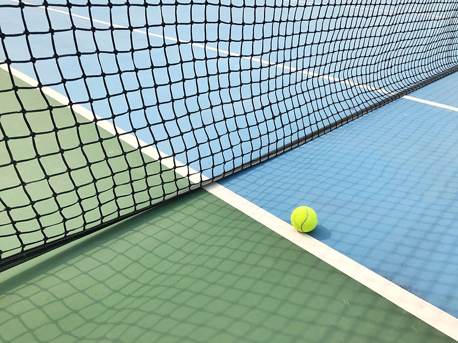 Ball on Tennis Court