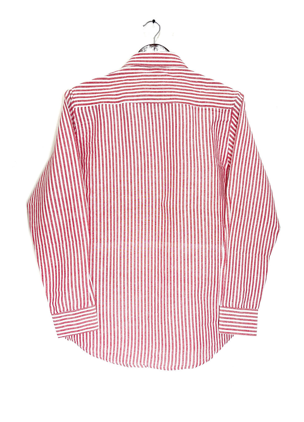 Thumbnail: Men Pink Regular Fit Stripe Full Sleeve Formal Shirt