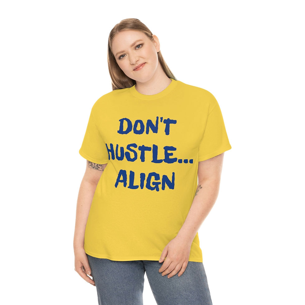 Thumbnail: Don't Hustle... ALIGN and #IGNITEyourLife Unisex Heavy Cotton Tee