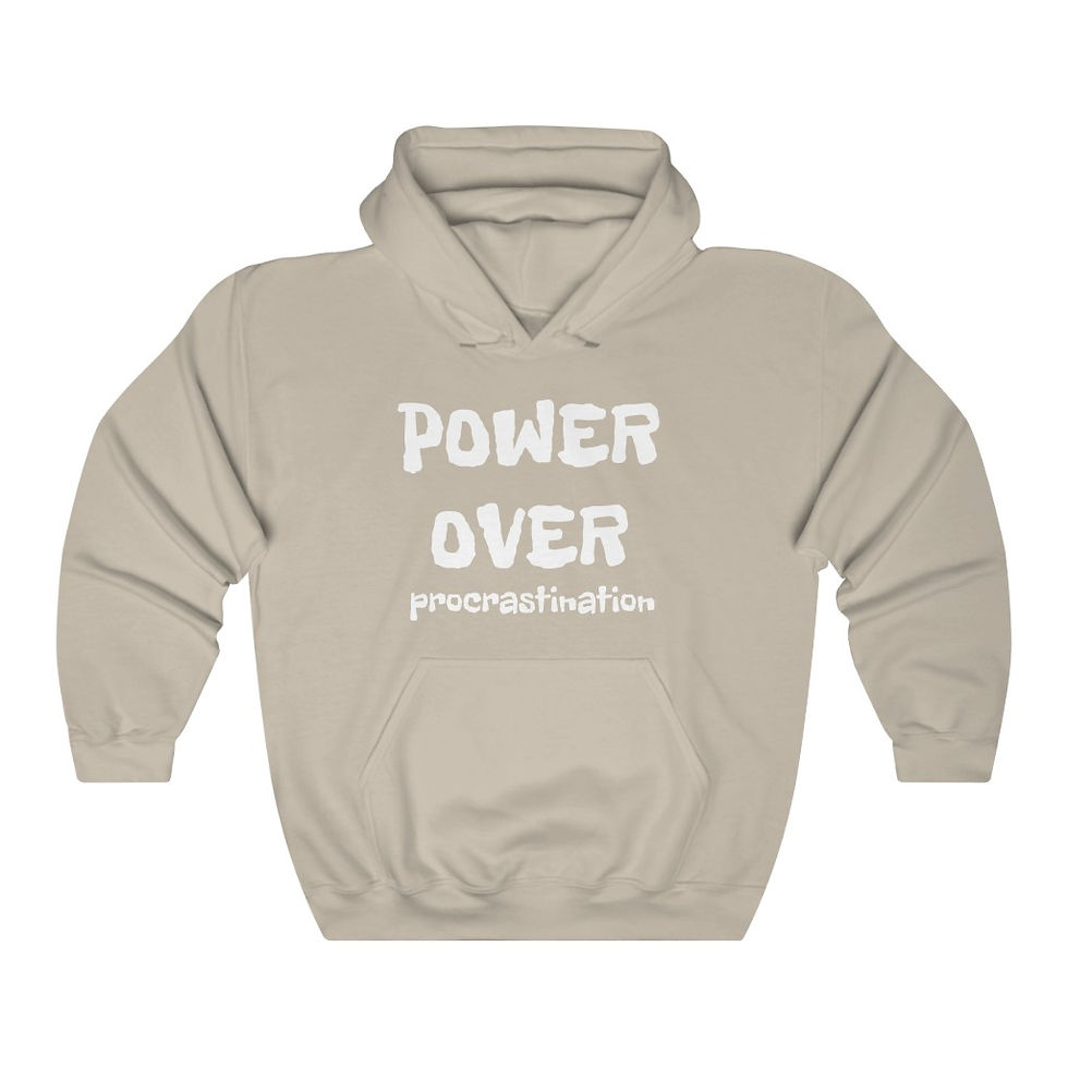 Thumbnail: Power over Procrastination: Unisex Heavy Blend™ Hooded Sweatshirt
