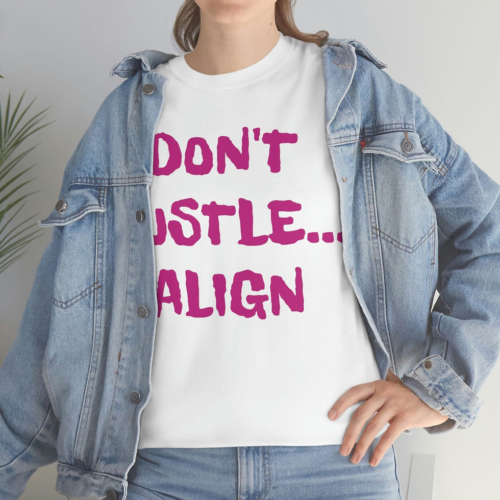 Thumbnail: Don't Hustle... ALIGN and #IGNITEyourLife Unisex Heavy Cotton Tee
