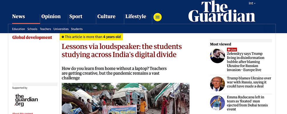 https://www.theguardian.com/global-development/2020/nov/11/lessons-via-loudspeaker-the-students-studying-across-indias-digital-divide