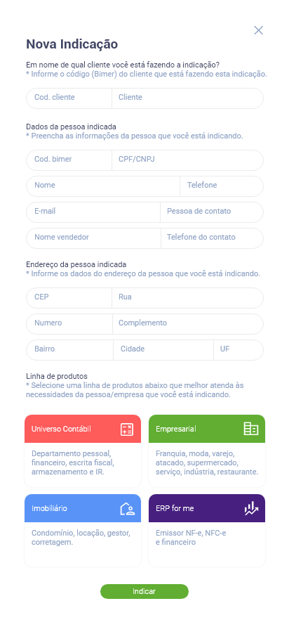 Nova Indicação