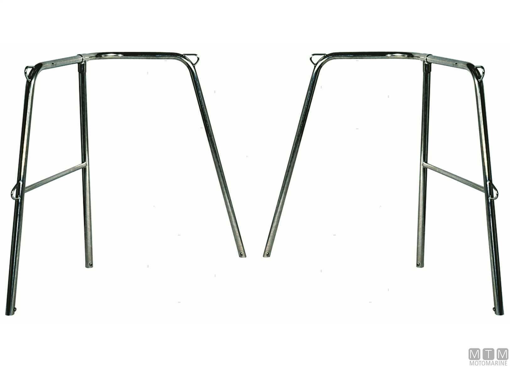 PULPITO DI POPPA D22MM H45CM INOX